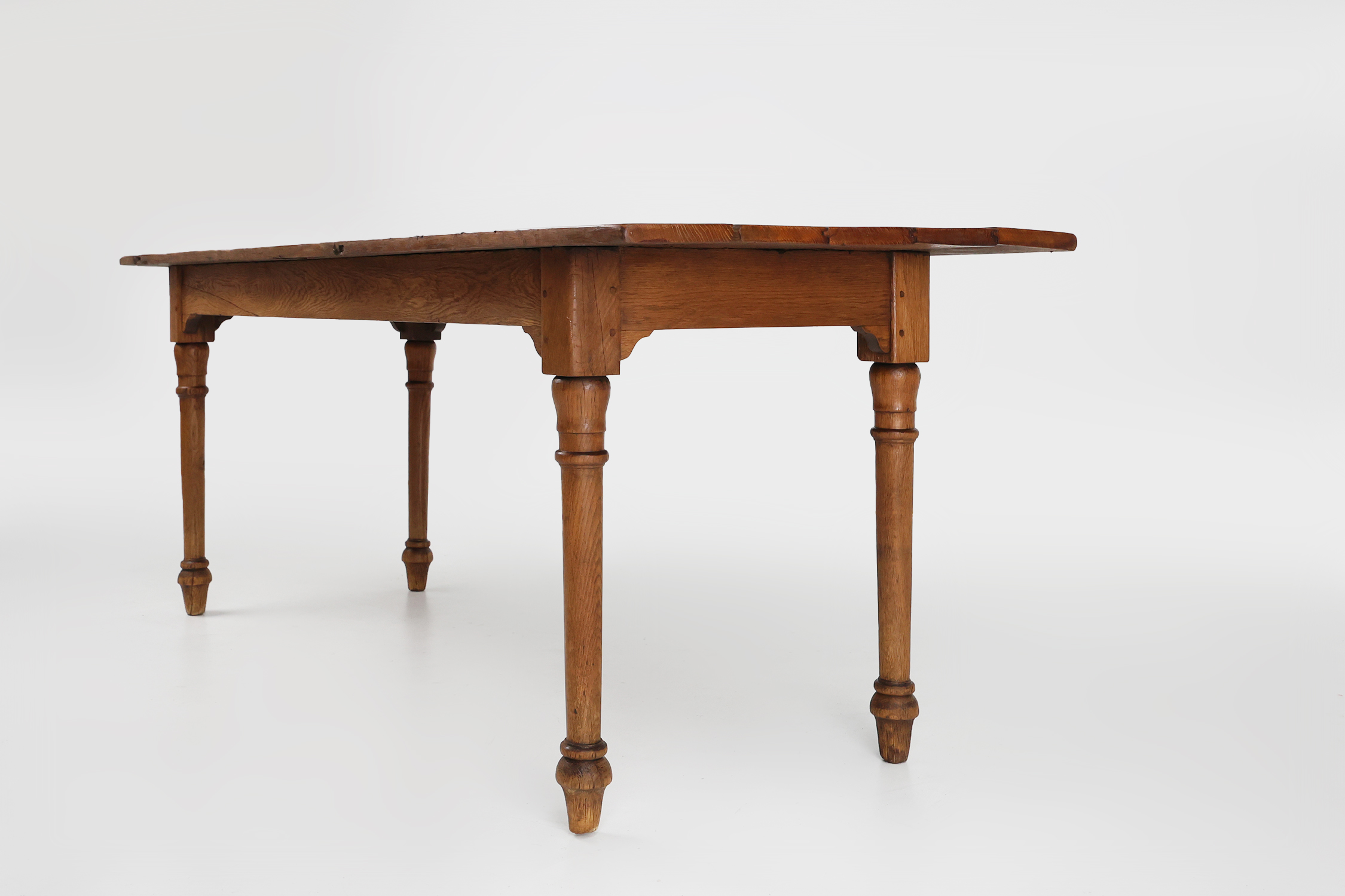 Rustic farmhouse table in pine wood, France ca. 1850thumbnail